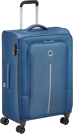 Delsey Caracas Polyester Soft Medium (68 CM) Luggage Suitcase Night Blue