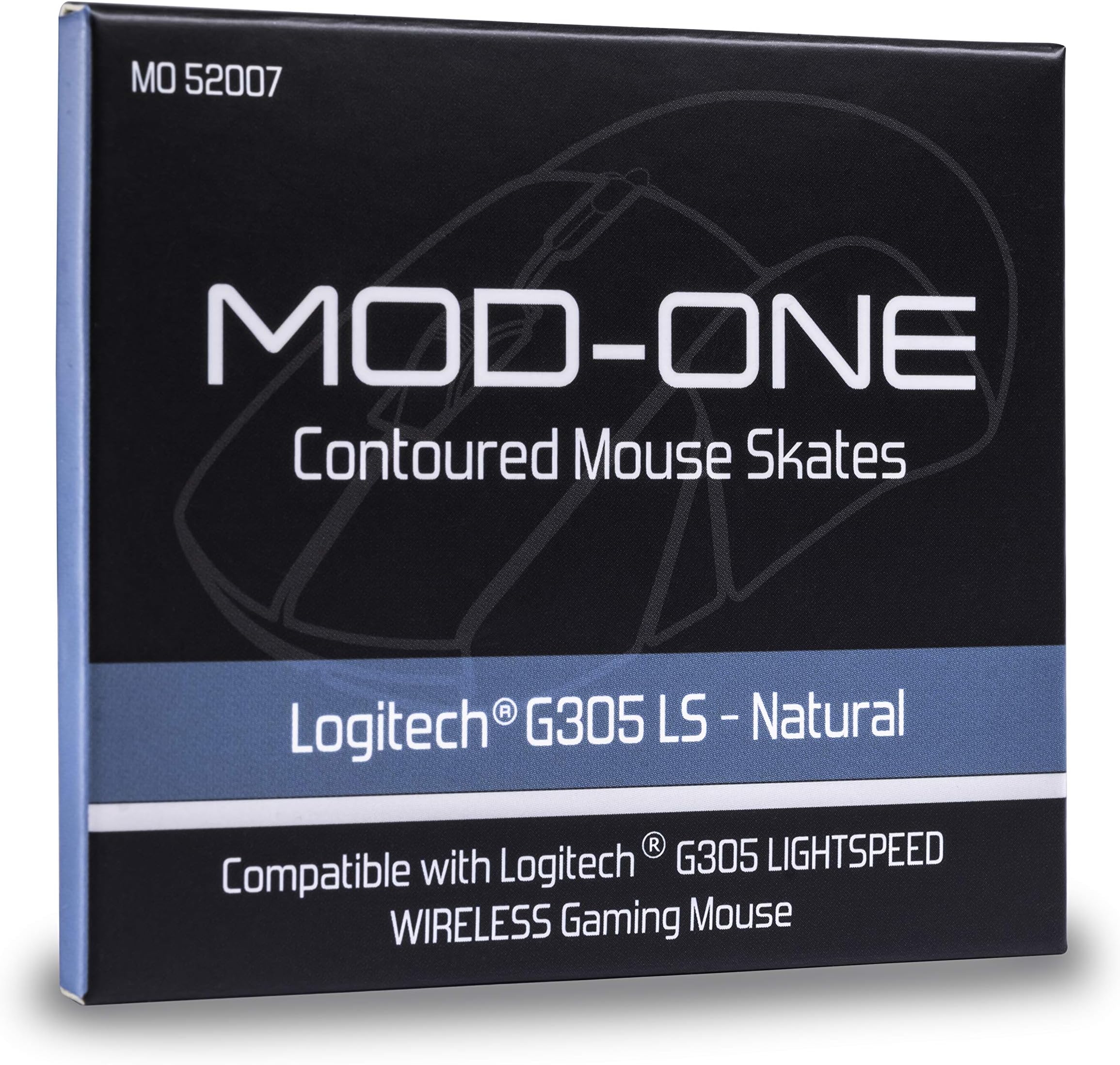 MOD-ONE Contoured Mouse Skates for Logitech G305 Lightspeed, Natural