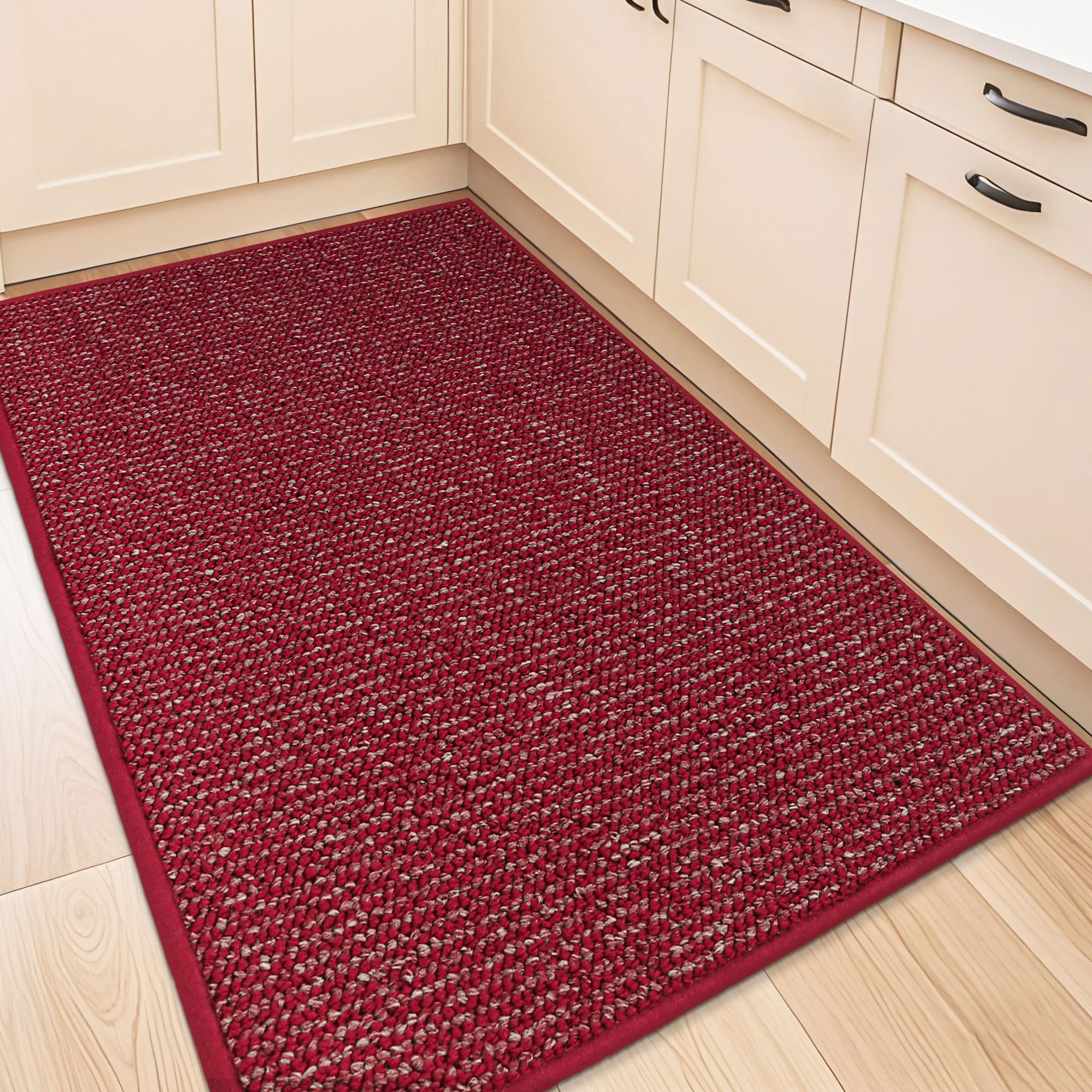 BEQHAUSE Taupe Kitchen Rugs - Non-Slip -32 BEQHAUSE Taupe Kitchen Rugs - Non-Slip -32