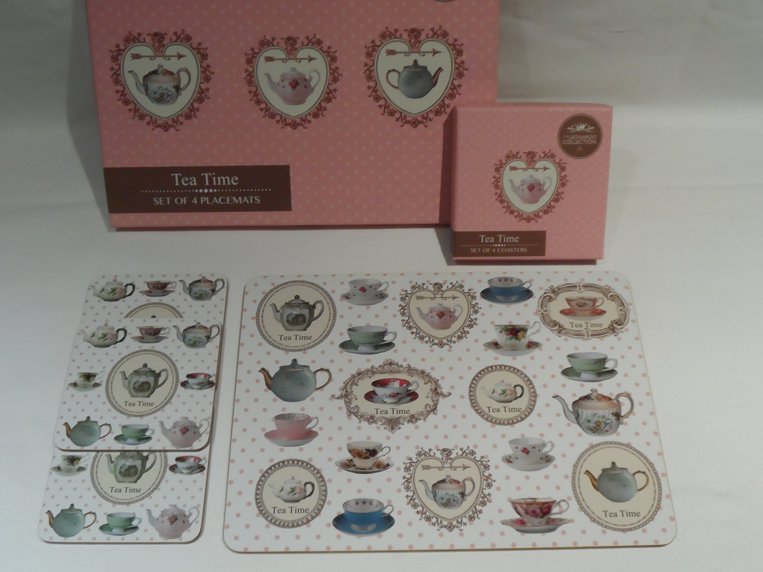 The Leonardo Collection Box Set 4 Vintage Tea Time Placemats