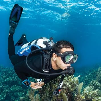 Scubapro Navigator Lite Back Inflated Scuba Diving BCD with Balanced Power Inflator for Recreational Diving, Medium - 2X-Large