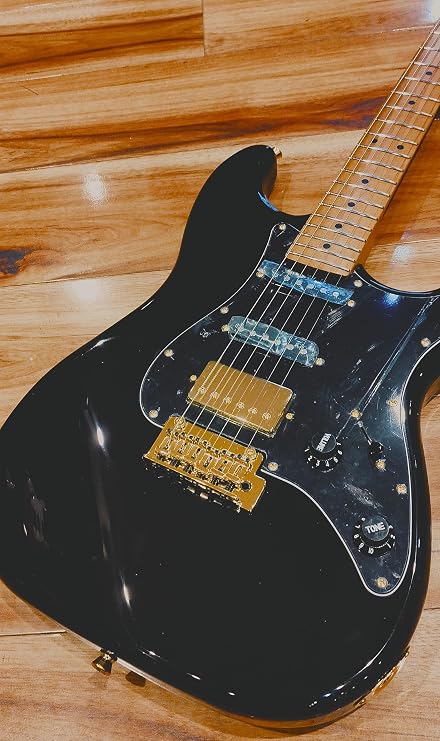 JS400 BKG HSS Ceramic pickups solid basswood body 22 frets roasted maple neck 2 point tremolo gold hardware Free Standard Setup
