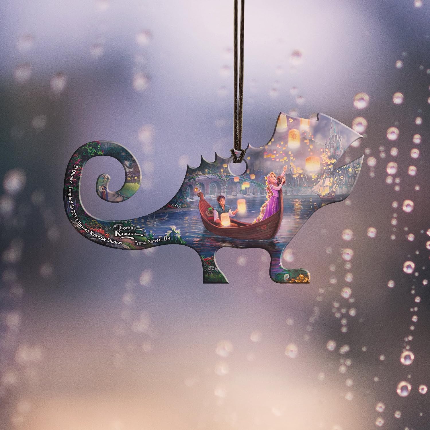 Trend Setters Disney Tangled Pascal Shaped Hanging Acrylic Print Accessory - Thomas Kinkade Art