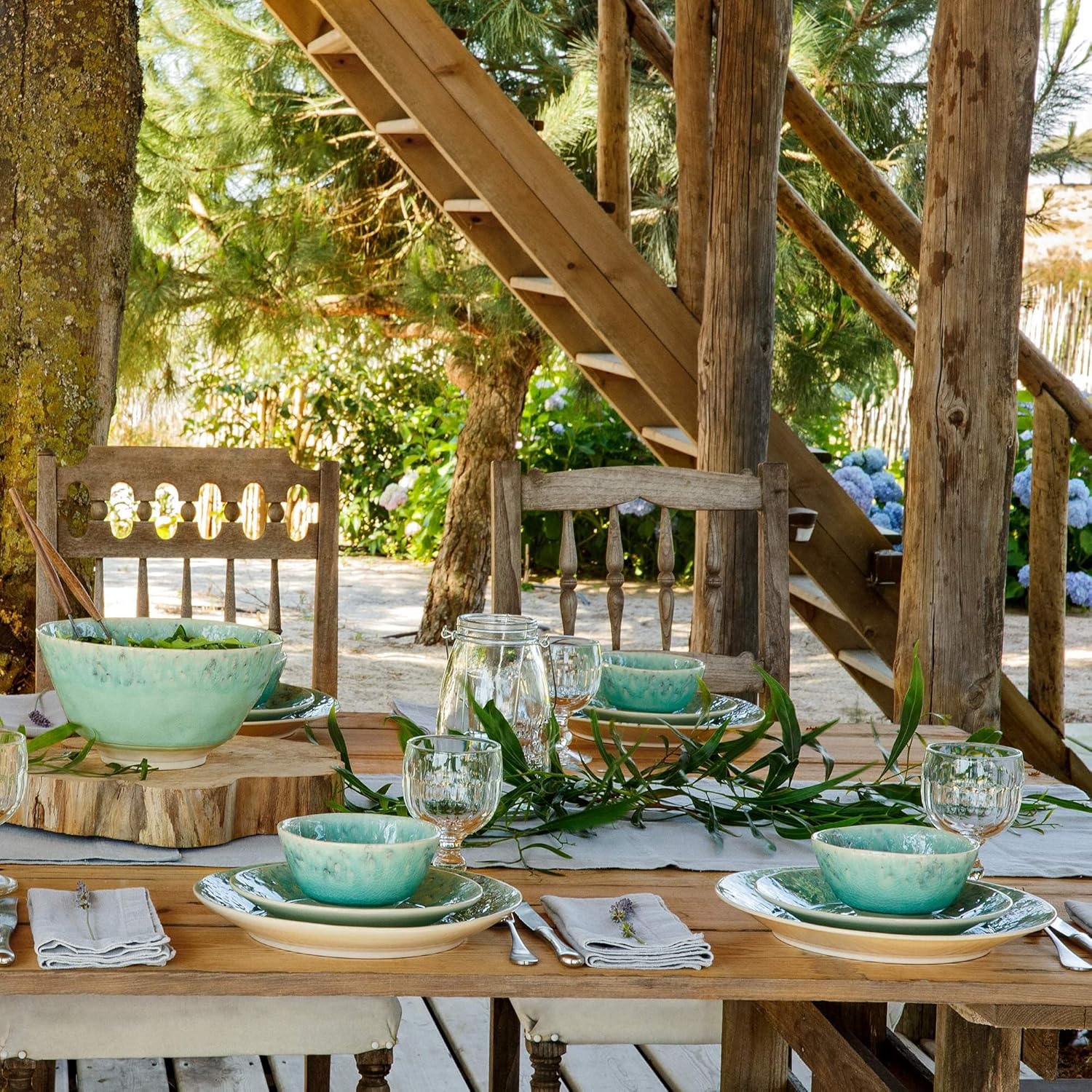 Costa Nova Ceramic Stoneware Soup & Pasta Bowl - Madeira Collection, Blue | Microwave & Dishwasher Safe Dinnerware | Food Safe Glazing | Restaurant Quality Tableware