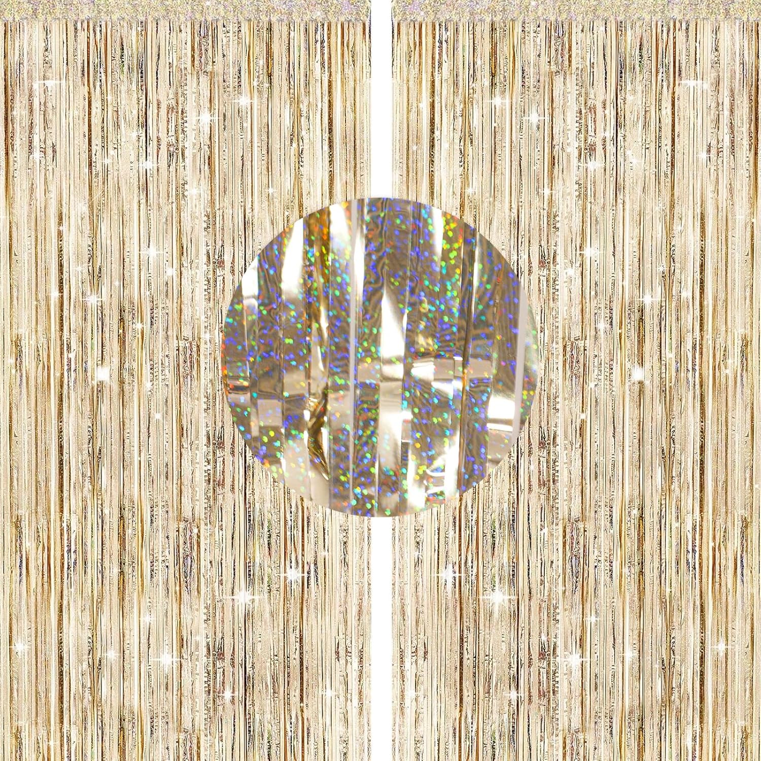 Or 17 Ans Anniversaire Rideau Métallique,Ballon 17 Ans Anniversaire Décoration,Champagne Or 17