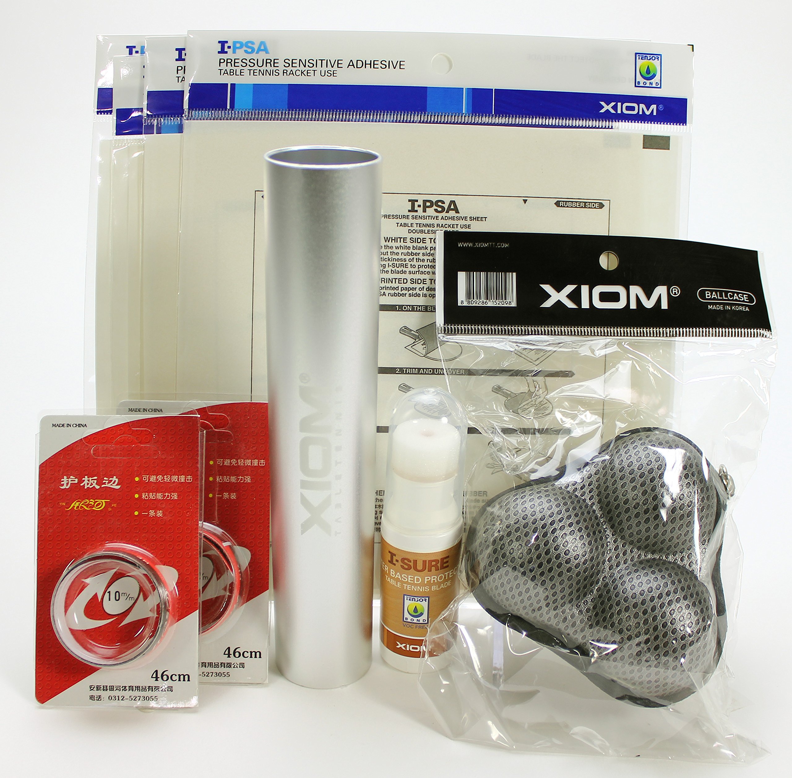 Assembly Pack - Xiom Glue Sheets, Roller, Sealer, Ball Holder, and YinHe Edge Tape