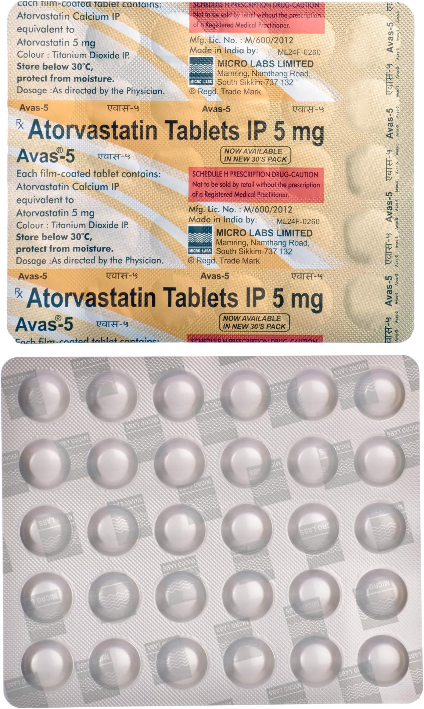 Avas-5 - Strip of 30 Tablets