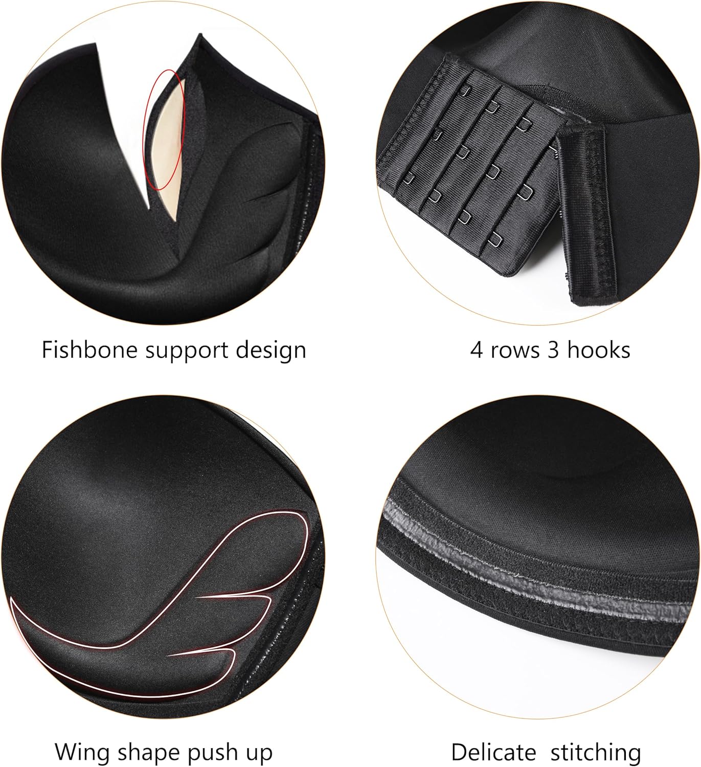 DotVol Women Hand Shape Custom Lift Invisible Wirefree Anti-Slip Strapless Push Up Bra - Image 6