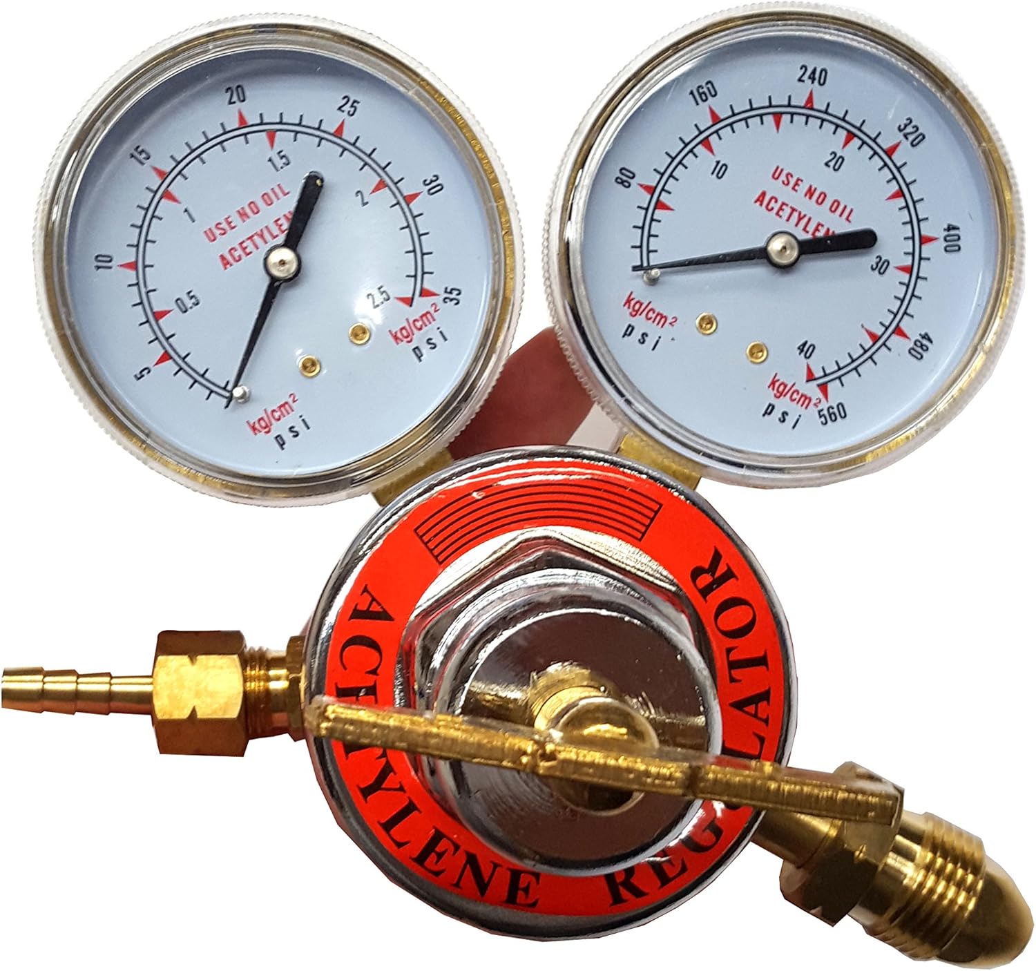 2 Piece Set PSI KING Oxygen & Acetylene Regulator Set Large