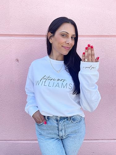 Miniatura 2 de Up2ournecksinfabric Future Mrs Sweatshirt - Fiance - I Said Yes - Newly Engaged - Engagement Gift - New Mrs - Custom Mrs Sweatshirt - New Mrs -