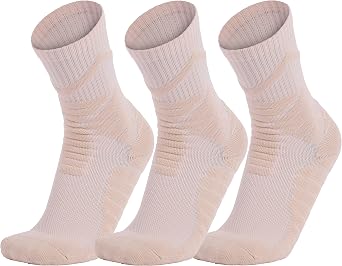 AnsrJ Basketball socks for Men or Women,Athletic Cushion Crew Socks 3-Pack