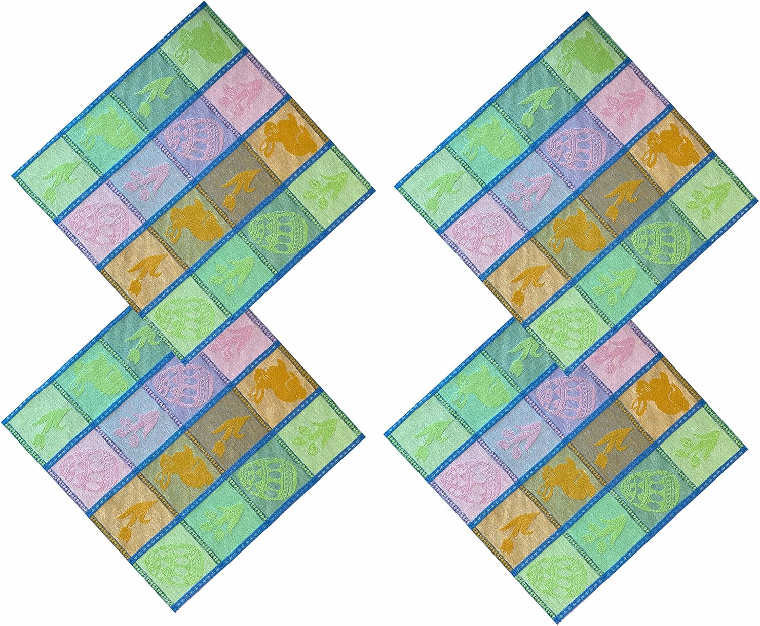 Home Bargains Plus Bunny Jubilee Easter Patchwork Woven