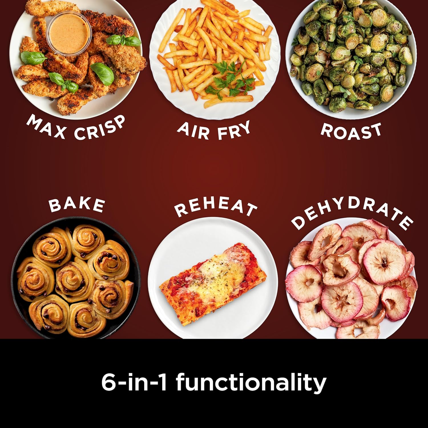 Ninja Air Fryer Pro XL - 6.5 QT Capacity for Up to 9lbs of Wings | 6-in-1 Functions: Max Crisp, Air Fry, Roast, Bake, Reheat & Dehydrate | Includes Nonstick Basket, Crisper... 4 Ninja Air Fryer Pro XL - 6.5 QT Capacity for Up to 9lbs of Wings | 6-in-1 Functions: Max Crisp, Air Fry, Roast, Bake, Reheat & Dehydrate | Includes Nonstick Basket, Crisper... - Image 4
