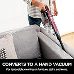 Aspirateur à balai sans fil Shark IZ362H Anti-Allergène léger avec brosse auto-nettoyante, PowerFins, portable amovible, outil multi-surface pour animaux, 40 min d'autonomie, Rouge - Édition Amazon