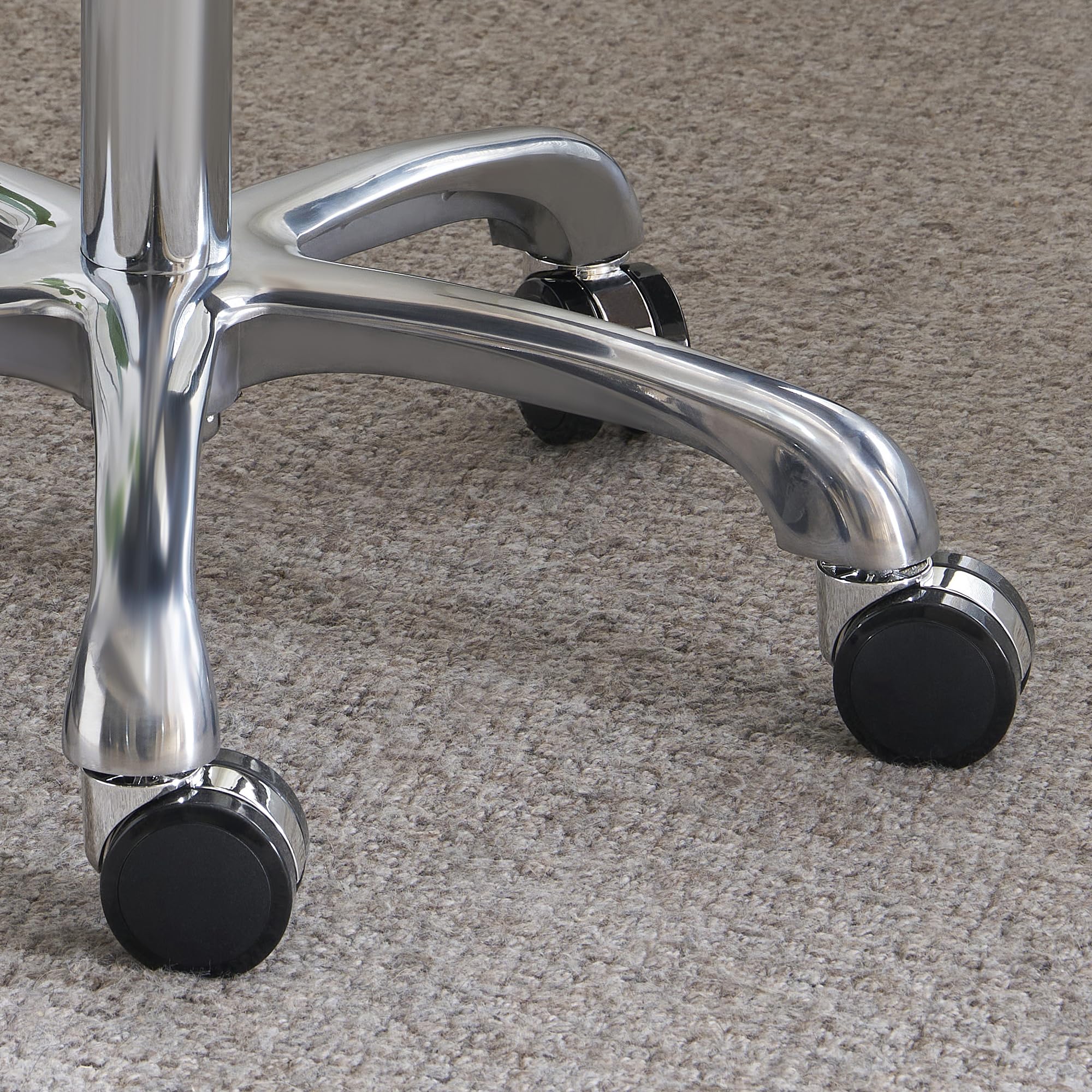 Ergonomic Saddle Stool Adjustable Pneumatic Swivel Rolling Saddle Seat Stool with Wheels for Medical Hygienic SPA Massage Salon Home and Office 506 Haku 7