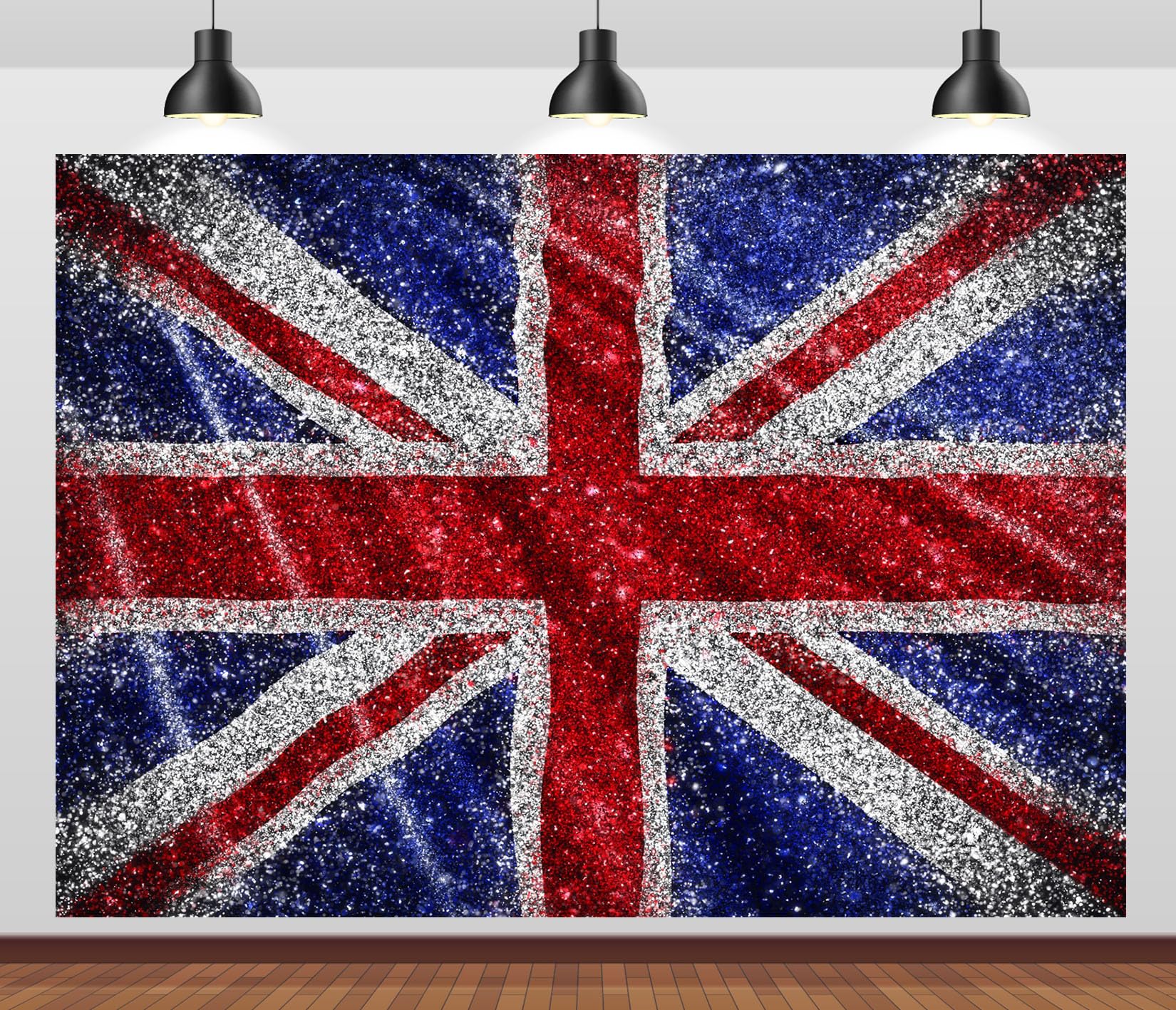 15x8FT Bandera Británica Vintage Fondo Fotográfico