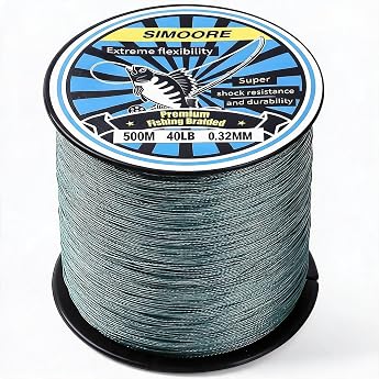 Braided Fishing Line 4 Braid 1000 m Dark Green 0.32 mm-40 lb