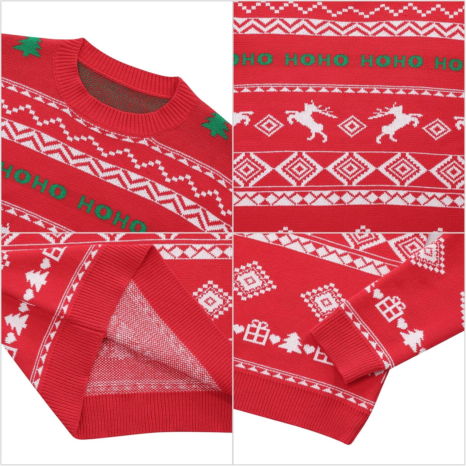 TURETRENDY Men's Christmas Sweaters Ugly Xmas Pullover Reindeer Snowflake Knitted Round Neck Jumpers - Image 6