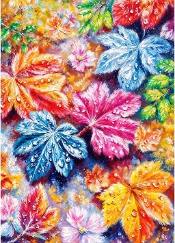 Puzzles for Adults 1000 Pieces, Jigsaw Puzzle for Adults, Fun Challenging Puzzle, Colorful Autumn Leaves Puzzles Game, Interlock Perfectly No Dust, Gifts for Easter Mothers Day