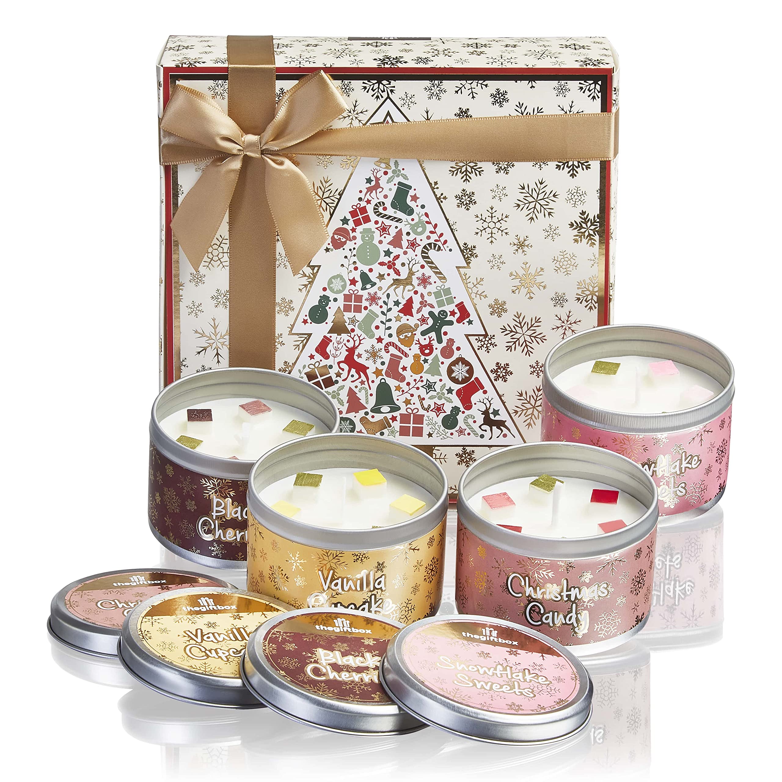 Jinglefrost Christmas Candle Gifts for Mum & Ladies - Scented Gift Sets