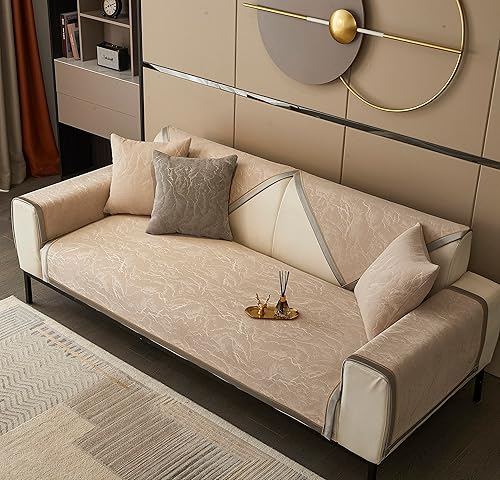 Miniatura 13 de Funda de sofá en forma de I, fundas acolchadas, lavable, funda de sofá, funda de sofá para asientos de varios pasajeros, protector de sofá adecuado