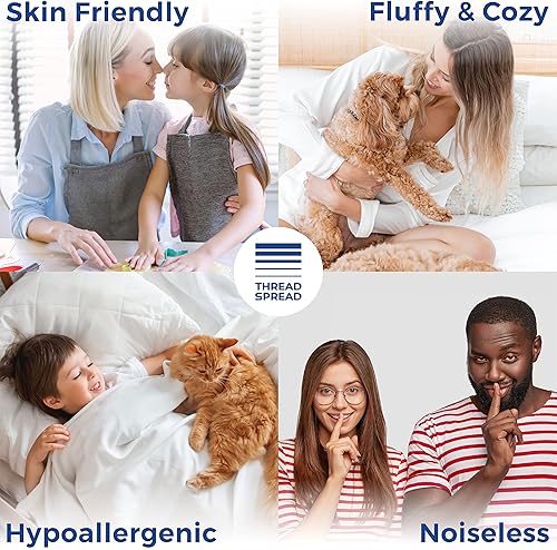 Miniatura 6 de Edredón alternativo de plumón tamaño Queen, relleno de edredón acolchado de microfibra para cama Queen con esquinas integradas  Edredón ligero