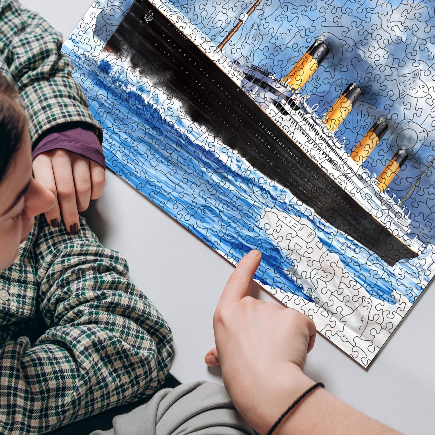 WOODEN.CITY Titanic Wooden Puzzle for Adults 500 pcs - 14,75 x 10 in - Movie 90s Puzzle - Made in EU