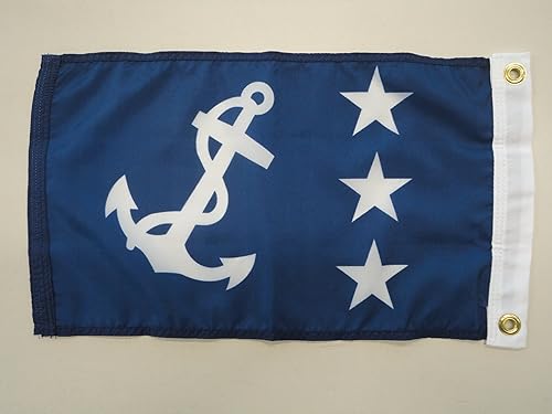 Vista 2 de Bandera oficial (comodoro pasado) por Annin Company por Annin Company