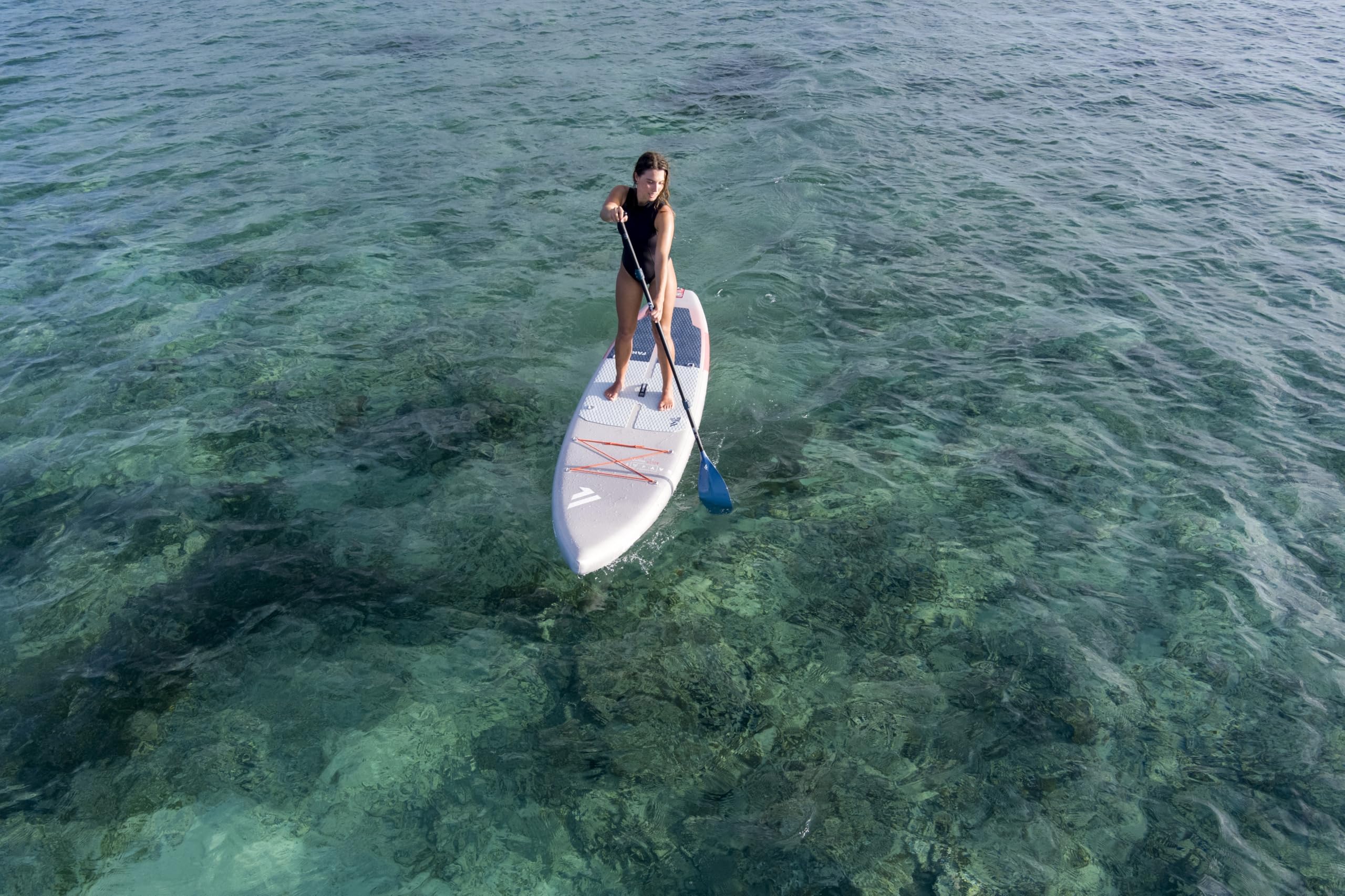 Fanatic Ray Air SLT 12,6 SUP 2025 Grey/Red INKL. Pure Adjustable 3 pièces Paddel