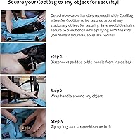 Vista 4 de Bolsa de viaje antirrobo con bloqueo Gen 2 con compartimento aislado, Puerto Rico Púrpura