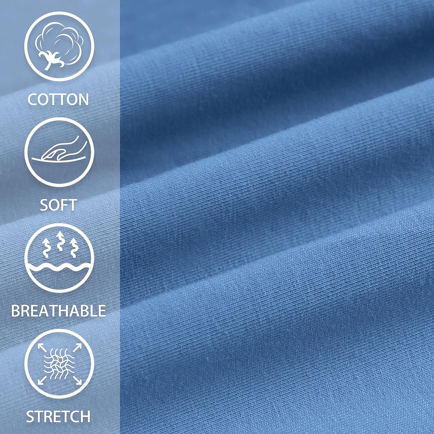 Viodia Women's Bermuda 9"/11" Long Shorts with Pockets Cotton Sweat Shorts Jersey Knee Length Shorts for Summer - Image 4