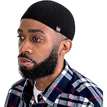 Zigzag Knit Breathable Skull Caps for Men &amp; Women