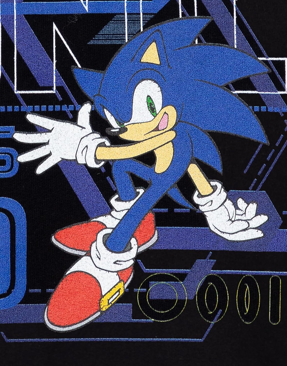 Sonic The Hedgehog Boys Hoodie | Kids Gaming Let's Go Fashion Graphic Hooded Sweatshirt for Gamers | Game Movie Merchandise