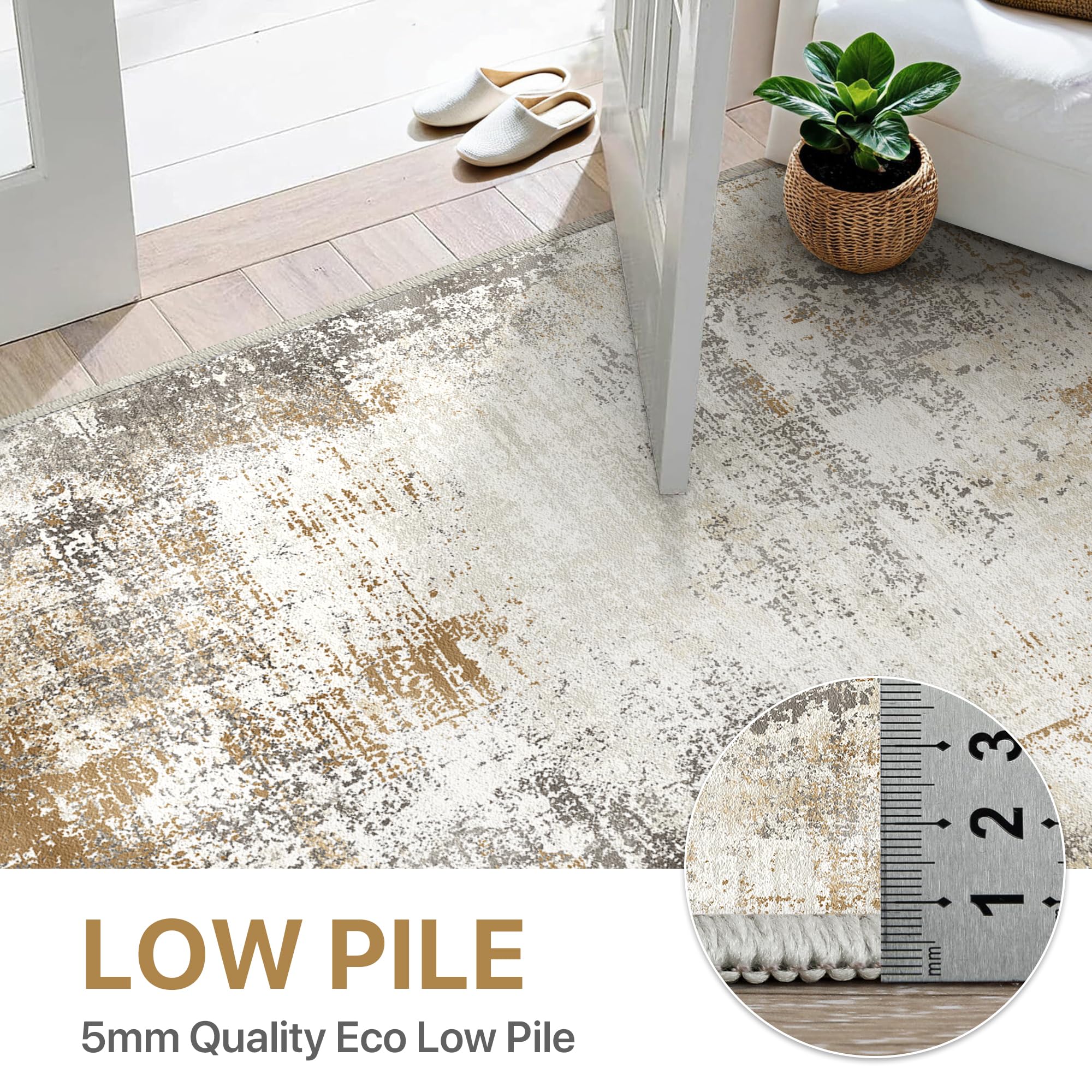 BEIMO Runner Rugs for Hallway 80x150cm, Non-Slip Extra Long Washable Runner Rugs Soft Low Pile - Image 3