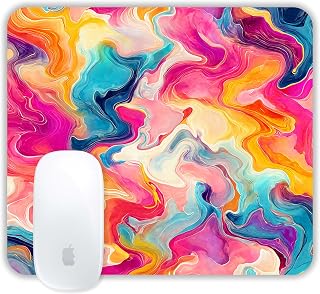TURTLEWINGS | Mousepad | Abstract Colourful Design Mousepad – 22x18 cm, 3mm Thick | Abstract Design Non-Slip Rubber Base |... Price In India