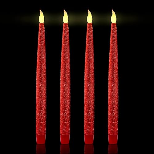 Miniatura 1 de Furora Lighting - Velas largas LED sin llama para ventana a pilas velas eléctricas con función de temporizador de 6 horas
