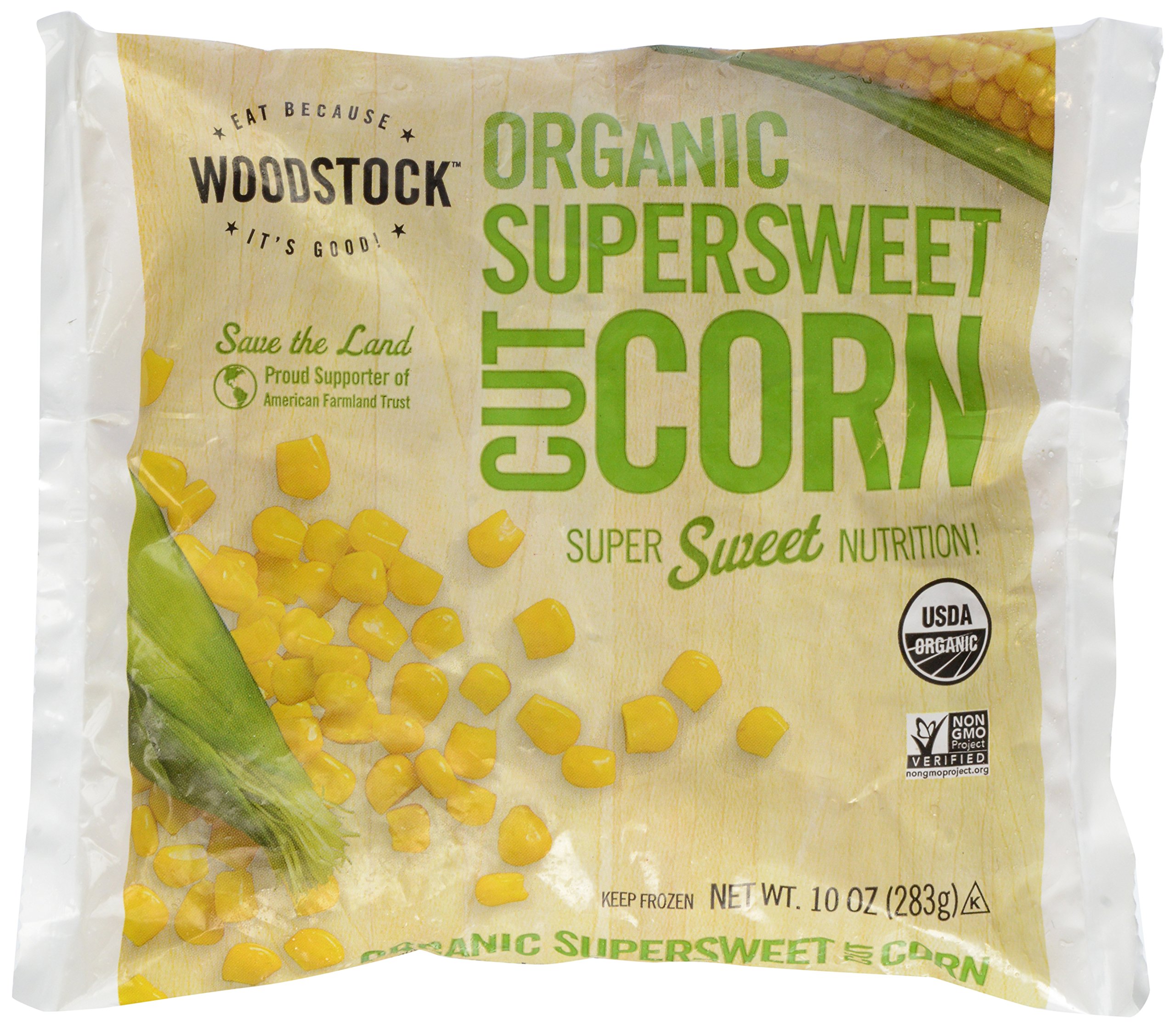 Woodstock, Corn 100%, Organic, 10 oz (Frozen)