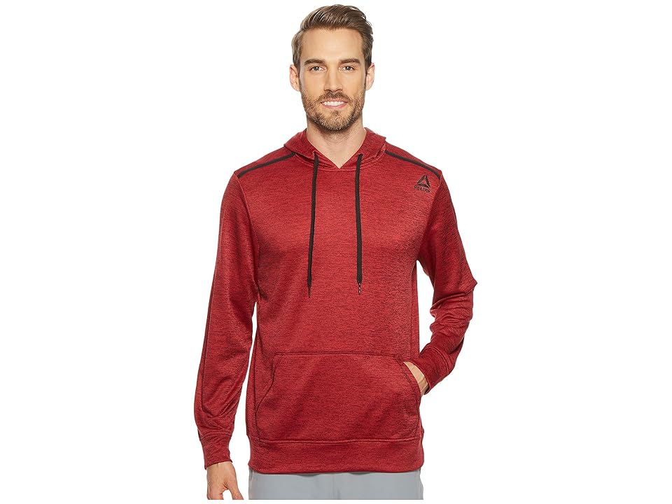 

Reebok Double Knit Fleece Hoodie (Collegiate Burgundy) Men's Sweatshirt