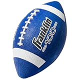 Franklin Sports Kids Junior Grip-Rite Youth Junior Size Rubber Footballs - Peewee Kids Durable Outdoor Footballs - Single & Bulk Packs Available