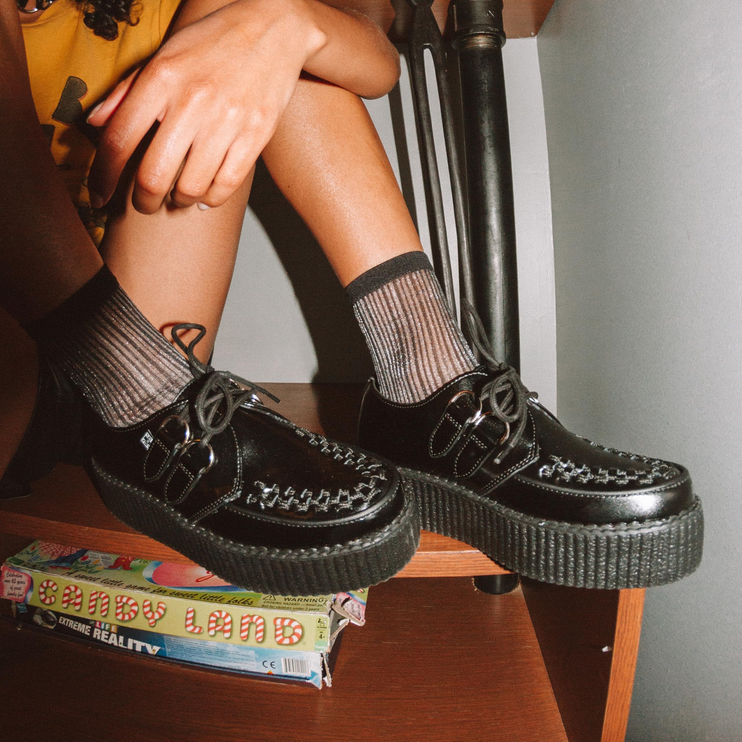 T.U.K Leather Viva High Creeper - Scarpe da Uomo e Donna - Vari Colori