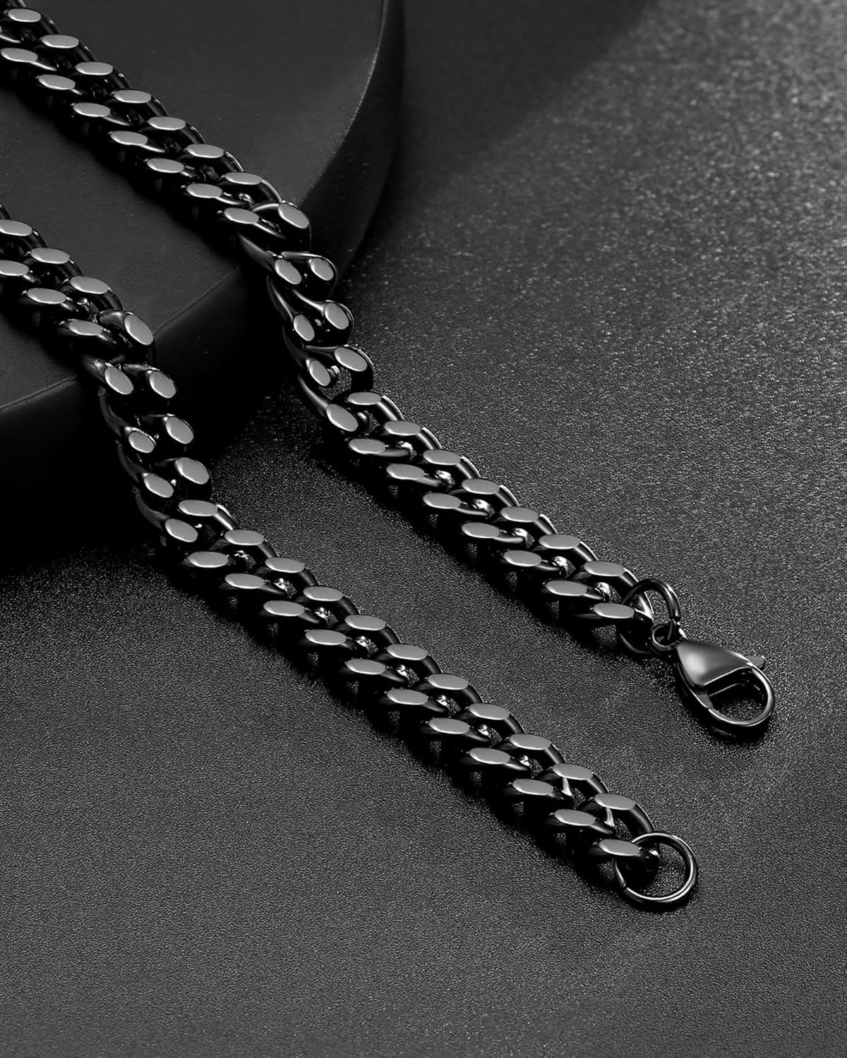 UNGENT THEM 7mm Cuban Link Chain Promise Necklace for Boyfriend Son Young Men Anniversary Valentines Christmas Birthday Gifts - Image 5