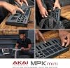 Akai Professional MPK Mini MK3 25 Key USB MIDI Keyboard Controller With 8 Backlit Drum Pads, 8 Knobs, Music Production Software and Native Instruments Sound Package (NKS Integration), Destroyer Grey