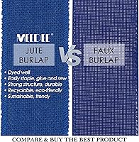 Vista 3 de MEEDEE Cinta de arpillera de yute azul real, 2.5 pulgadas, 10 yardas, coronas y lazos patrióticos, decoración de fiesta del 4 de julio