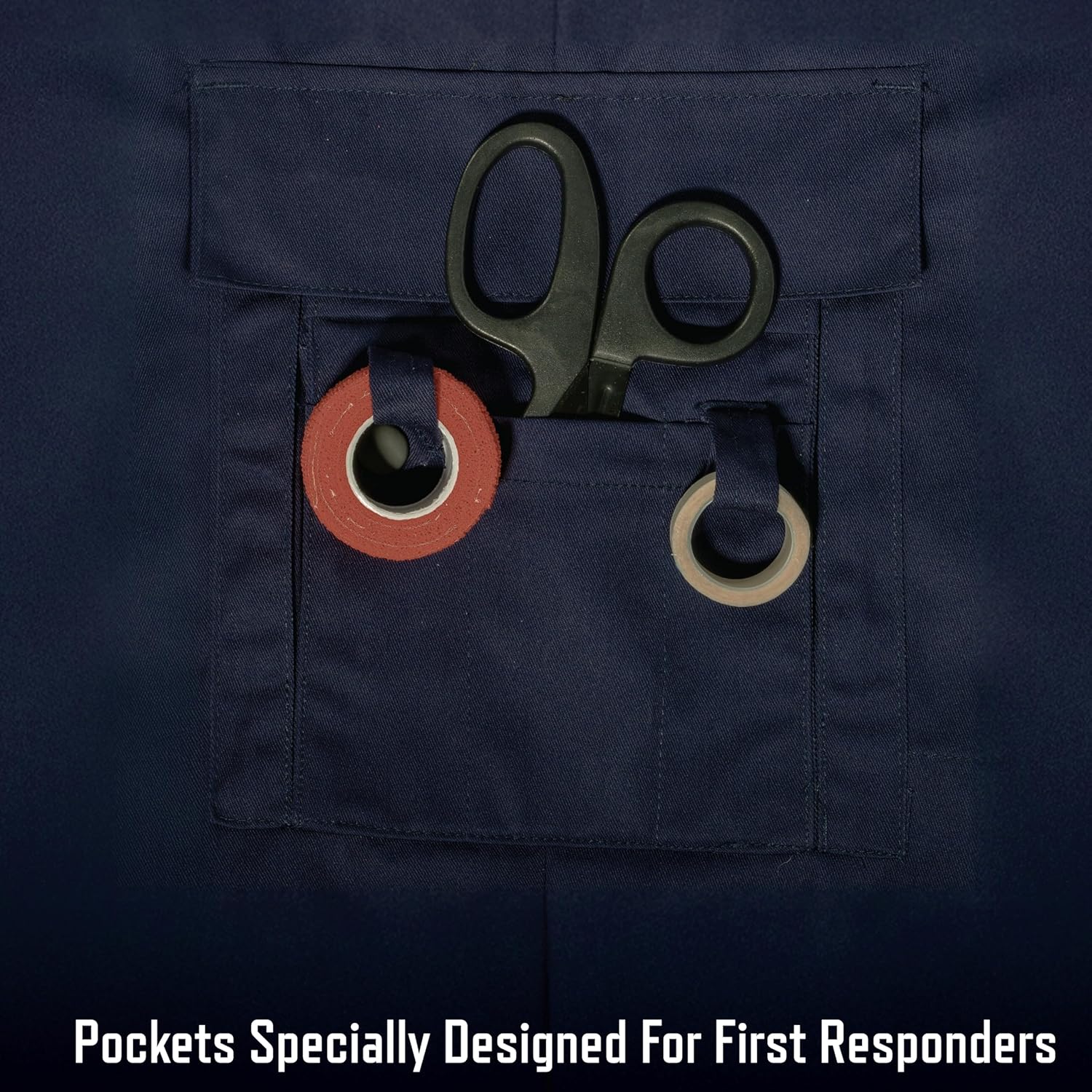 Rothco EMT Pants – Comfortable First Responder Uniform Performance Utility Cargos, Black, M