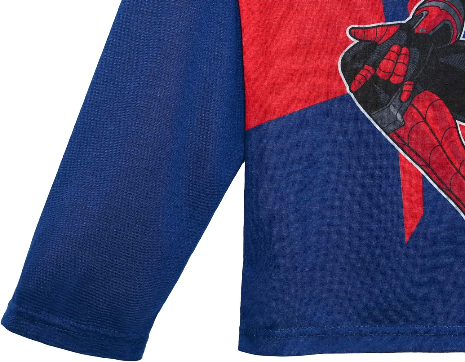 Marvel Boys' Big SpiderMan Pajamas, Red/Navy, Size 8