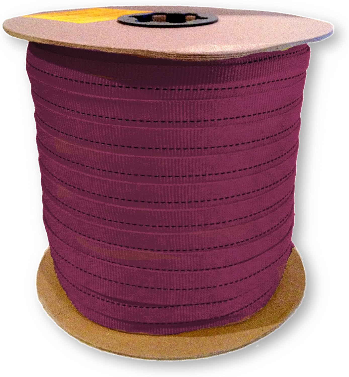 Tubular bing 1 inch x 100 yard Spool Burgundy, Climbing