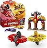 LEGO NINJAGO Dragon Spinjitzu Battle Pack 71826-6 Years Old and Over Creative Toy Making Set with 2 Ninja Minifigures for Kids, Birthday Gift 186 Pieces
