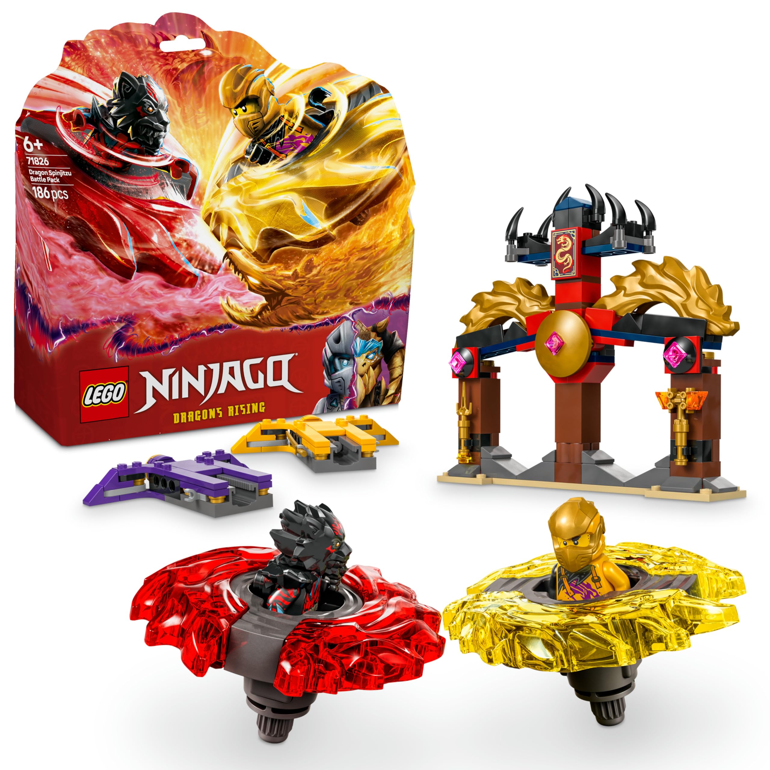 LEGO NINJAGO Ejderha Spinjitzu Savaş Paketi 71826-6 Yaş ve Üzeri