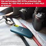SANDISK Extreme Portable SSD 1TB (up to 1050 MB/s read, 1,000MB/s write, USB-C, NVMe Solid State Performance, IP65 rated for dust and water resistance, Updated Firmware) Monterey - 5