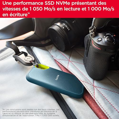 SANDISK Extreme Portable SSD 1TB (up to 1050 MB/s read, 1,000MB/s write, USB-C, NVMe Solid State Performance, IP65 rated for dust and water resistance, Updated Firmware) Monterey - 5